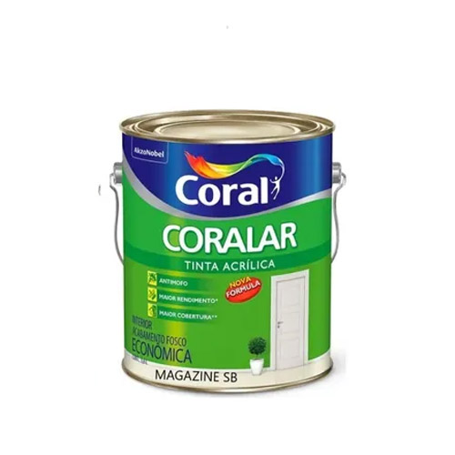 Tinta Acrílica Coralar 900ml